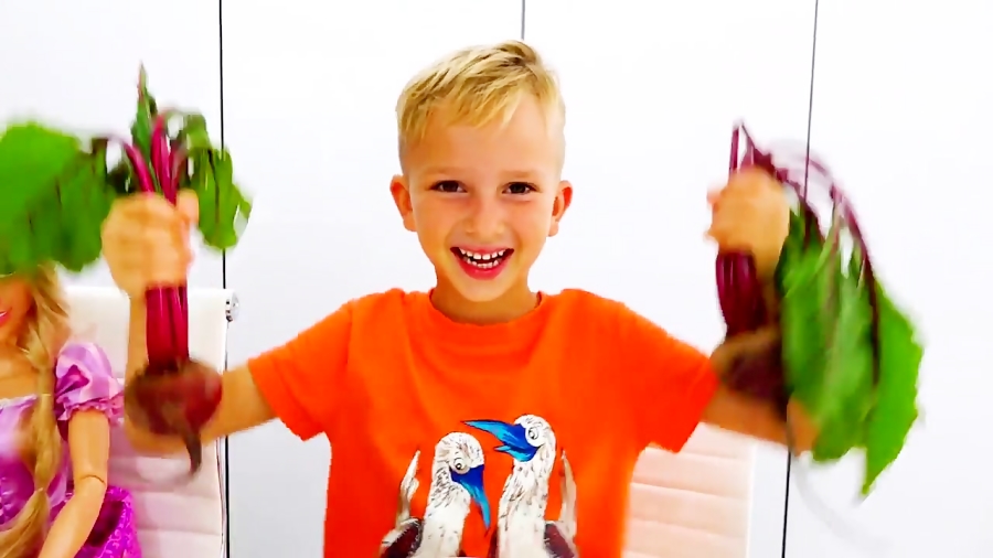 داستان های ولاد و نیکی Vlad and Niki - قسمت 119 - آهنگ سبزیجات ولاد و نیکیتا